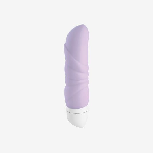 Jam mini vibrator in lilac side facing