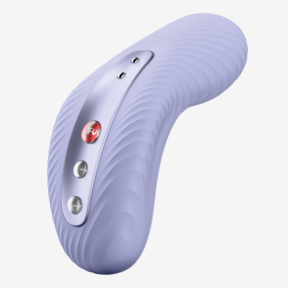 Laya 3 Lay-On Vibrator in violet on a white background