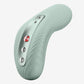 Laya 3 Lay-On Vibrator in sage on a white background