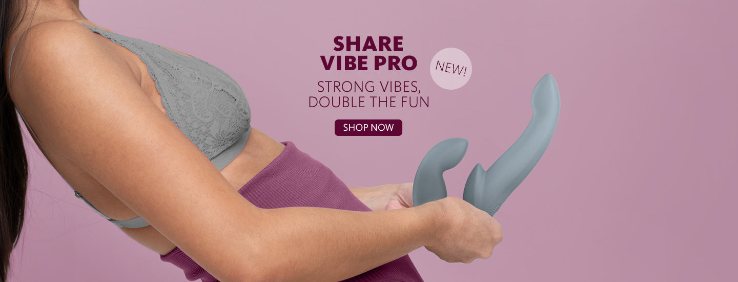 Share Vibe Pro double dildo launch banner