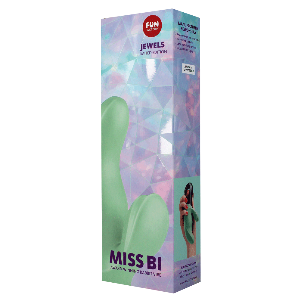 MISS BI Rabbit vibrator in Jade Jewel Packaging 