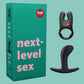 Next-level Sex kit by Fun Factory on a green background