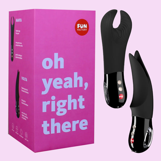 Oh Yeah Right There kit by Fun Factory on a light pink background
