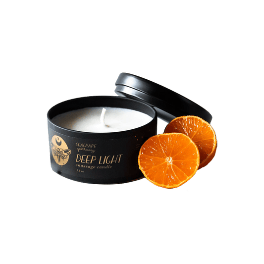 Deep Light massage candle with soy base by SeaGrape
